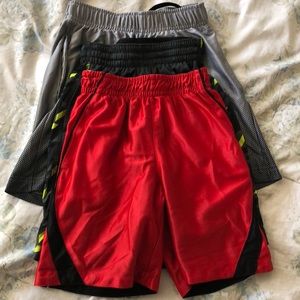 Bundle of 3 basketball shorts boys size 6